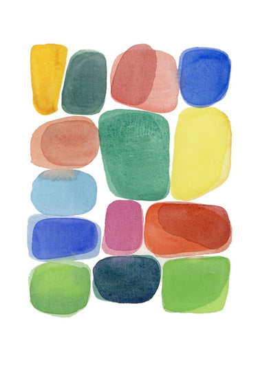 Quadro Color Blocks 3 by Louise van Terheijden