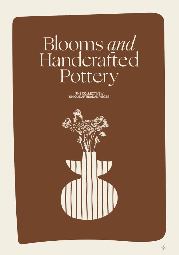 Quadro Blooms and Handcrafed Pottery