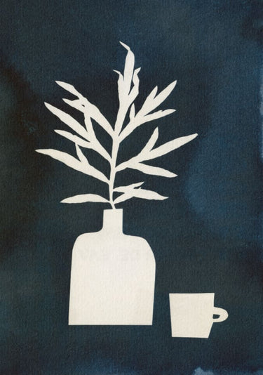 Quadro Cyanotype Still Life Studies #3