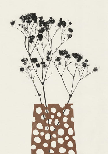 Quadro Gypsophila In A Brown Vase