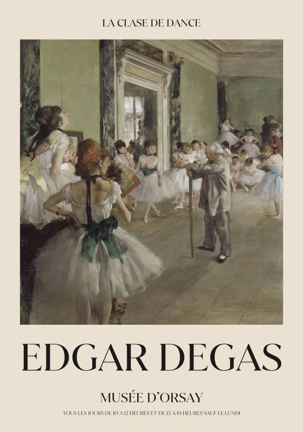 Quadro la Clase de Danse by Edgar Degas