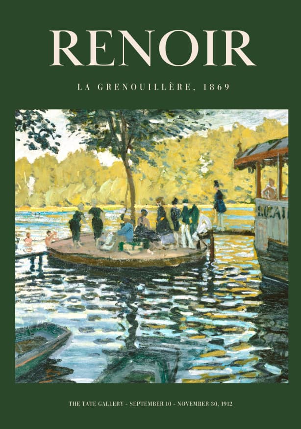 Quadro La Grenouillere by Renoir