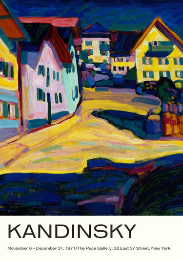 Quadro Murnau Street with Women by Wassily Kandinsky