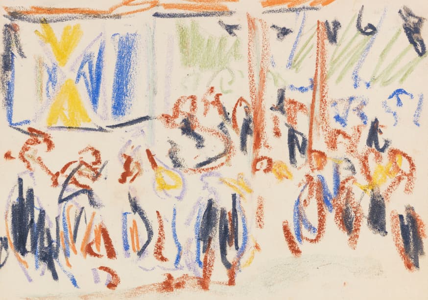 Quadro Das Park-Konzert By Ernst Ludwig Kirchner
