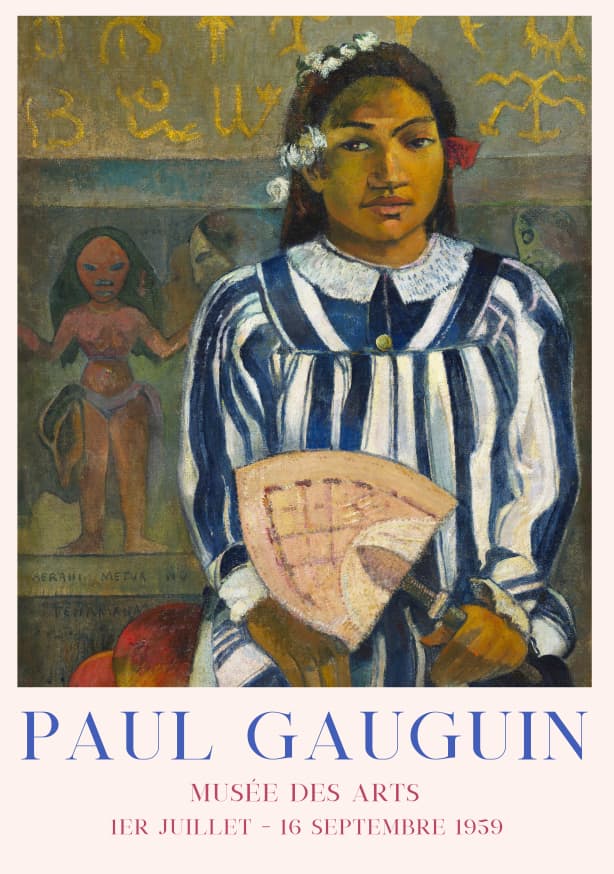 Quadro Merahi Metua No Tehamana By Paul Gauguin