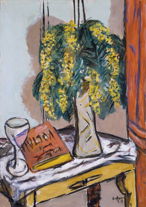 Quadro Still Life With Mimosas By Max Backmann