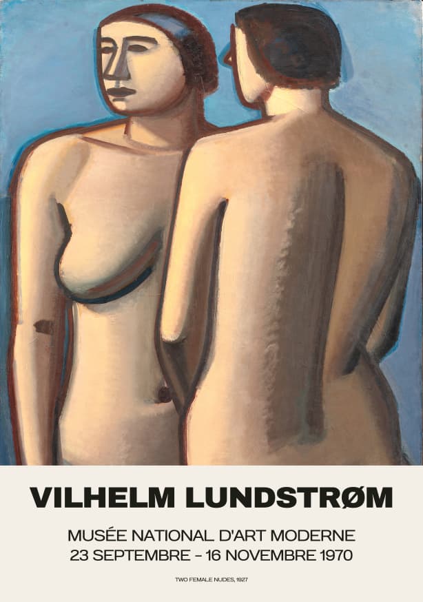Quadro Two Female Nudes By Vilhelm Lundstrom