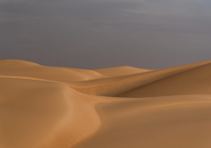 Quadro Sand Dune In Mauritania