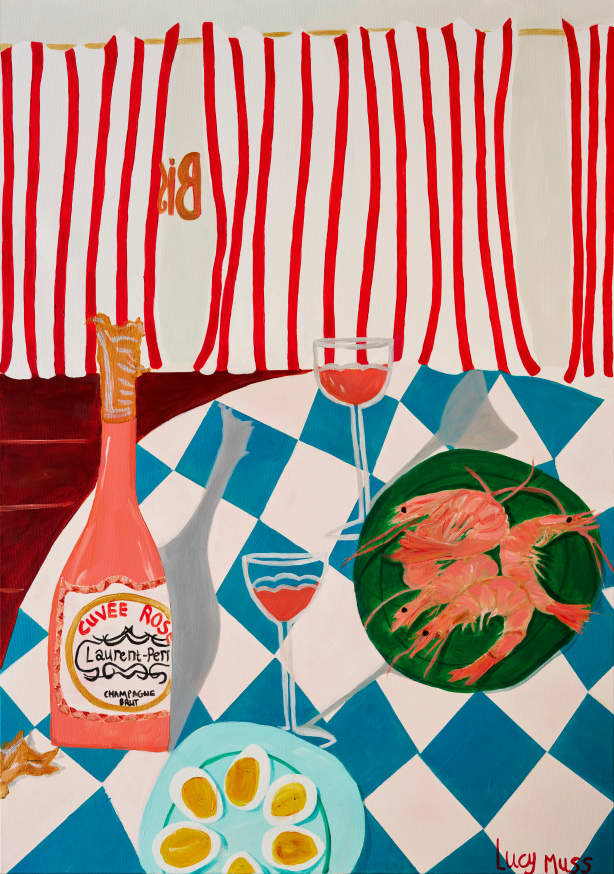 Quadro Shrimps and Champagne