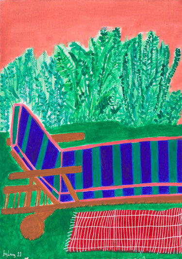Quadro Stripey Deck Chair