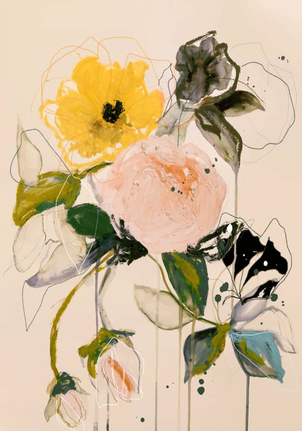 Quadro Roses Butterfly
