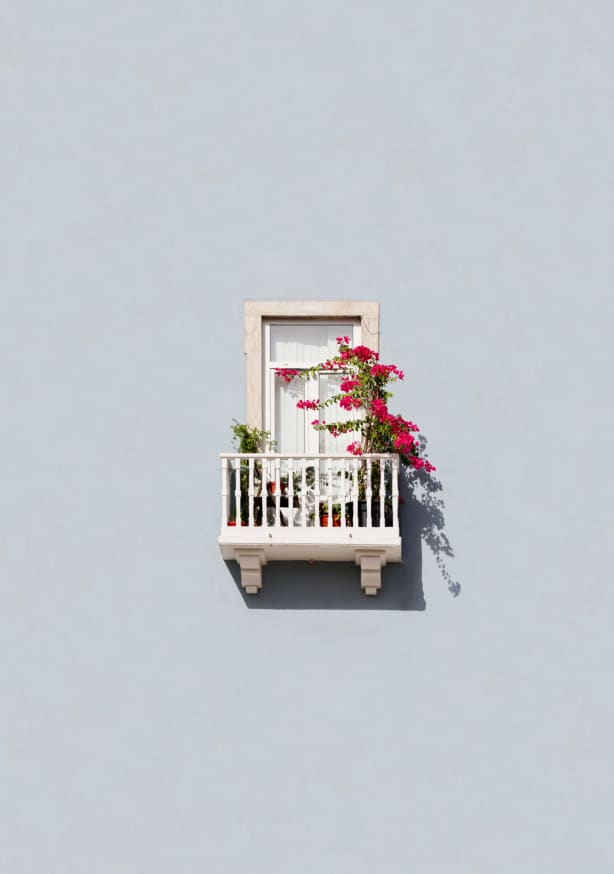 Quadro Flower Balcony Portugal Lr