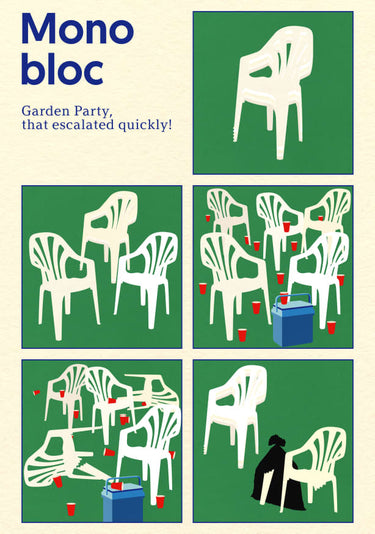 Quadro Poster Monobloc Five Squares