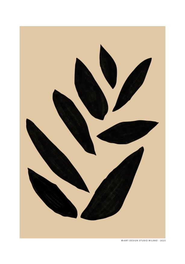 Quadro Abstract Leaves I