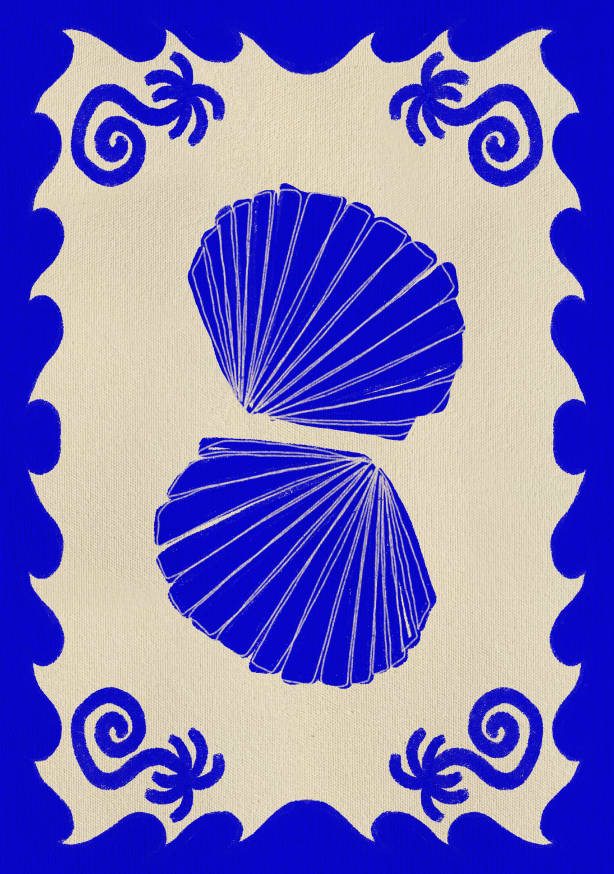 Quadro Blue Seashell Stories