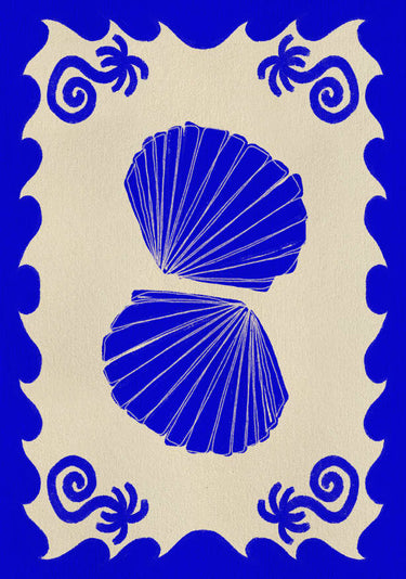 Quadro Blue Seashell Stories