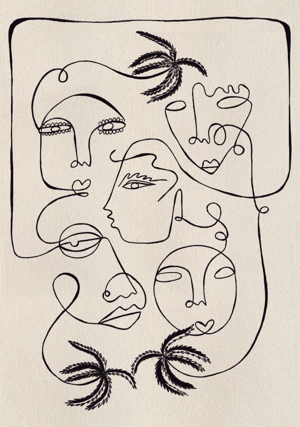 Quadro Tropical Thoughts