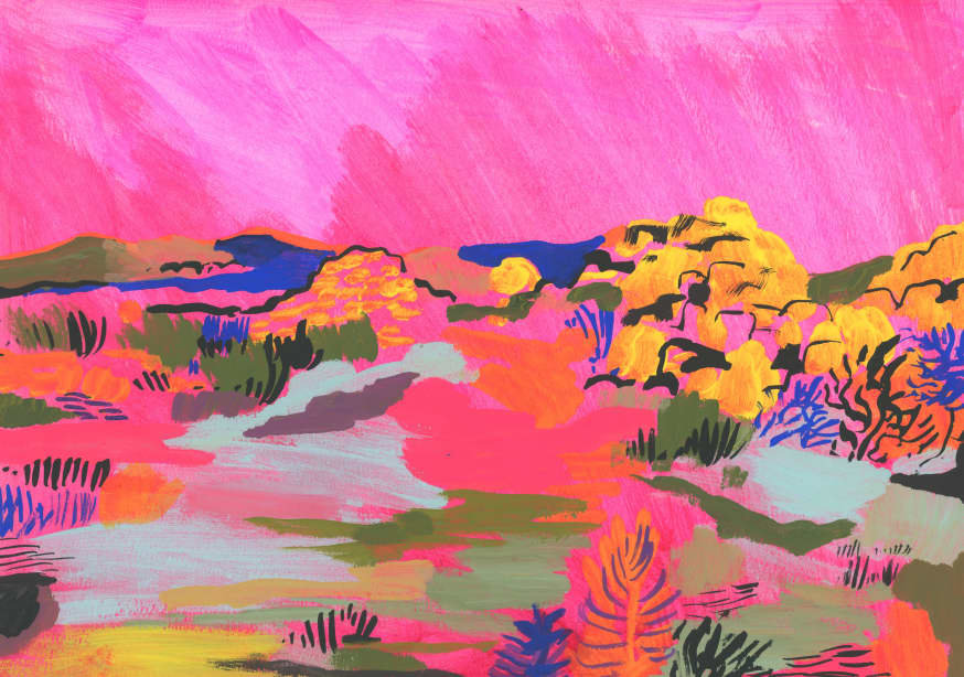 Quadro Pink Landscape (1)