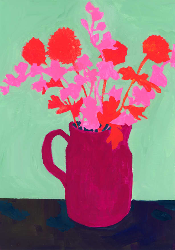 Quadro Red and Pink Flowers in a Jug