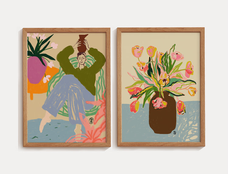 Pares e trios de quadros | Ilustração - Quadros Decorativos Exclusivos ...