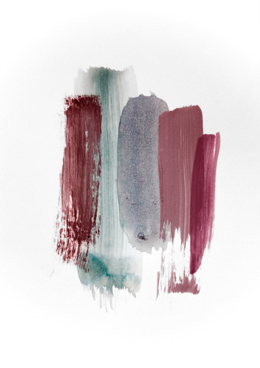 Quadro Abstract Aquarelle Earty Colors of the Woods
