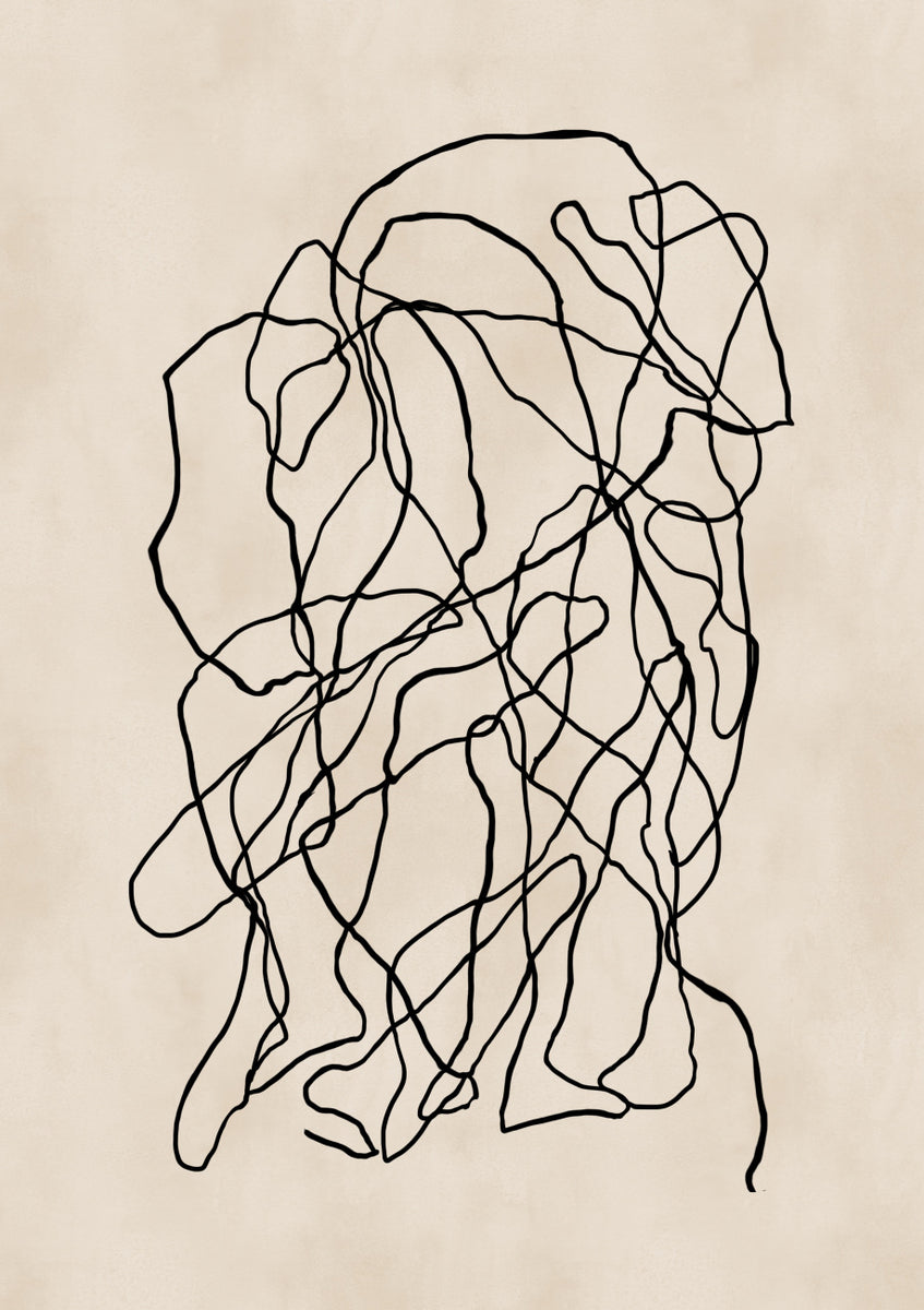 Quadro Abstract Black Lines 01