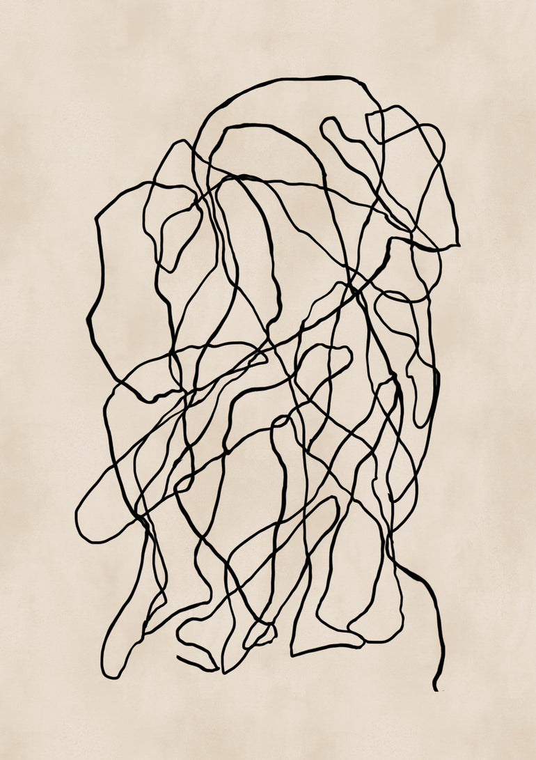 Quadro Abstract Black Lines 01