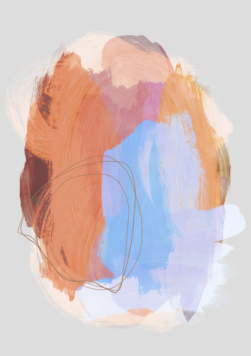 Quadro Abstract Brush Strokes 38z