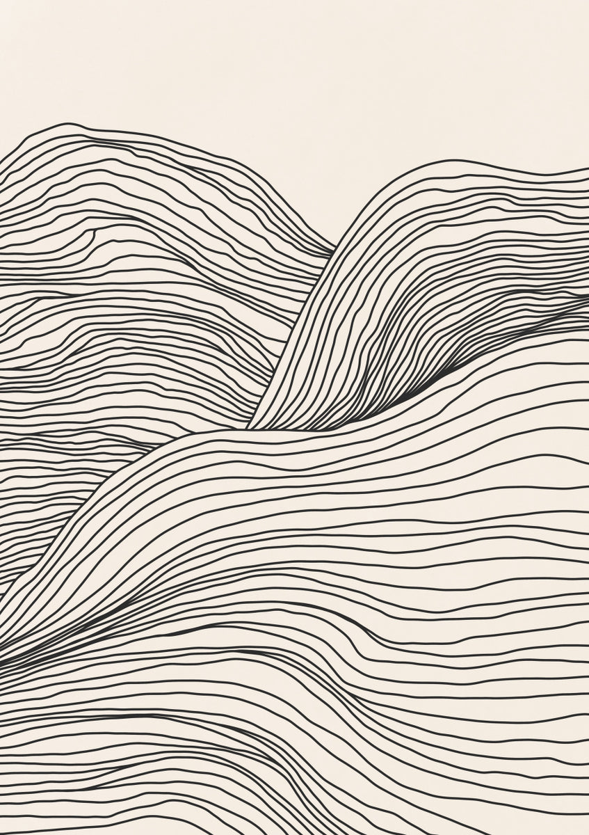 Quadro Abstract Lines Landscape