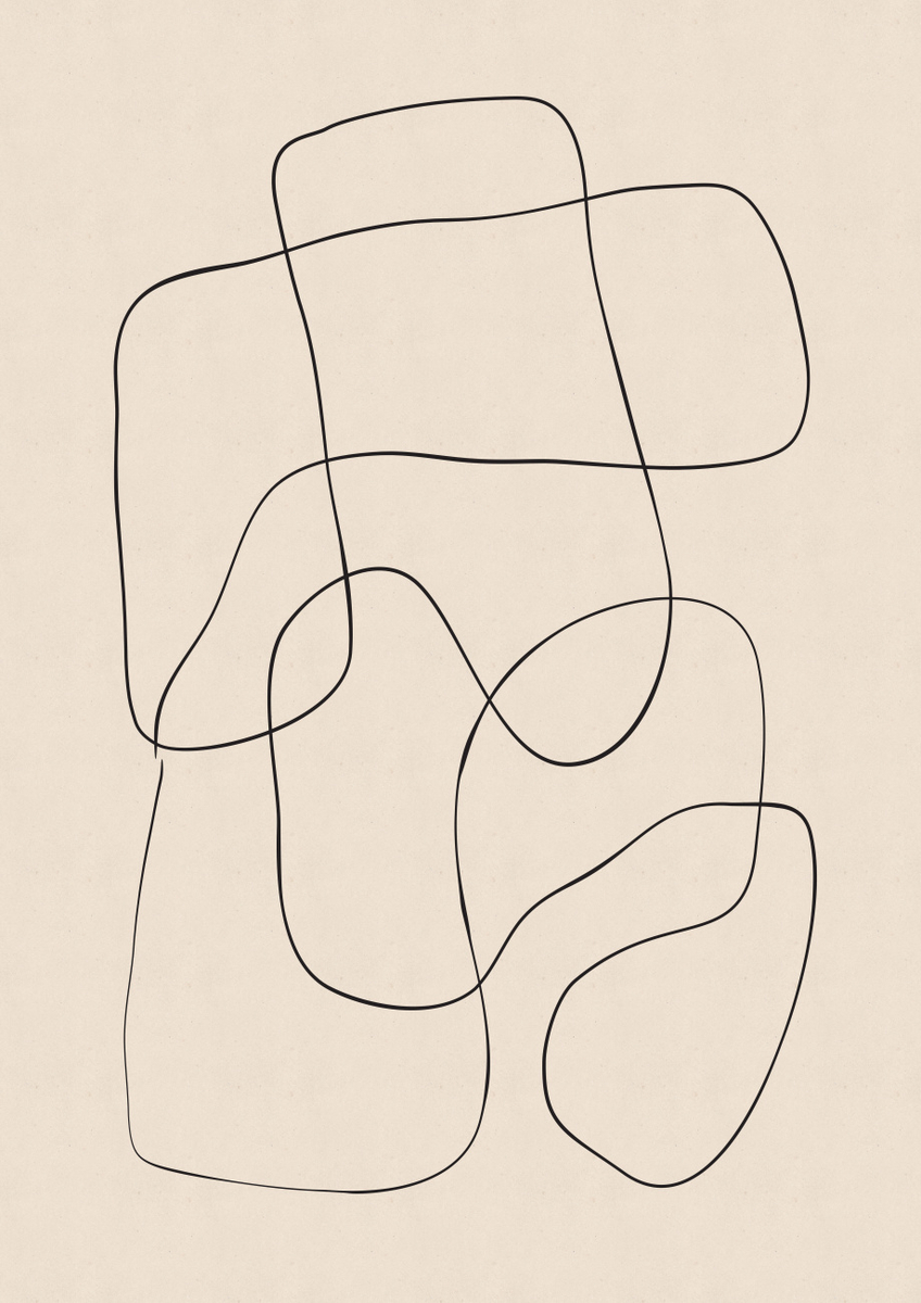 Quadro Abstract Scribble No2