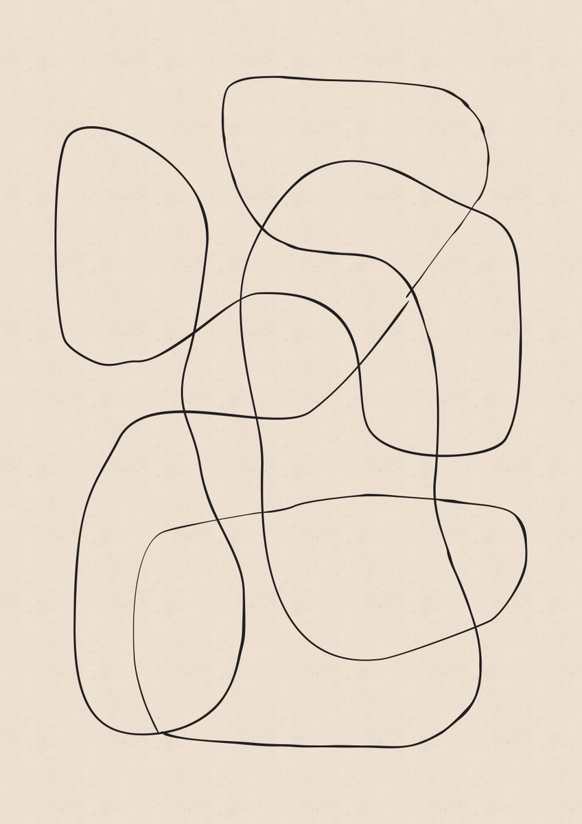 Quadro Abstract Scribble No3