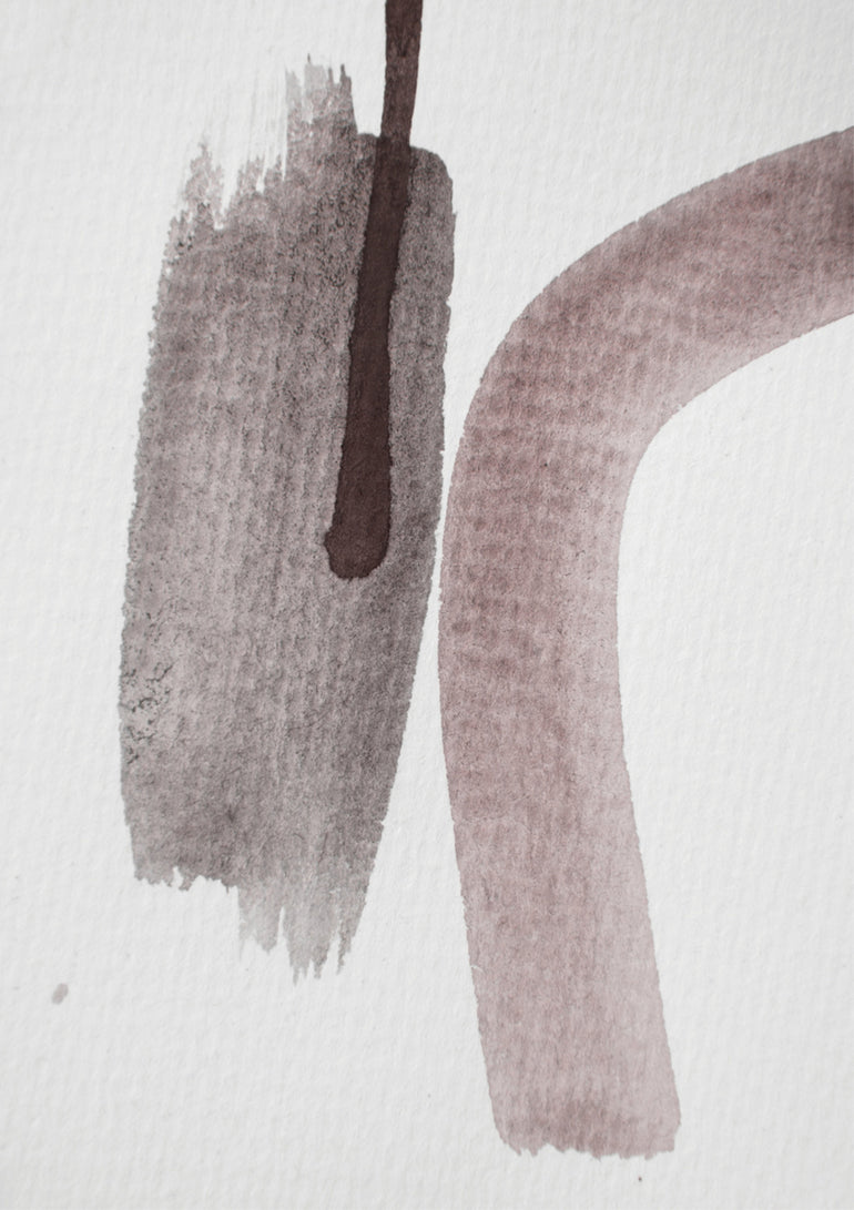 Quadro Aquarelle Meets Pencil - Nude and Earth