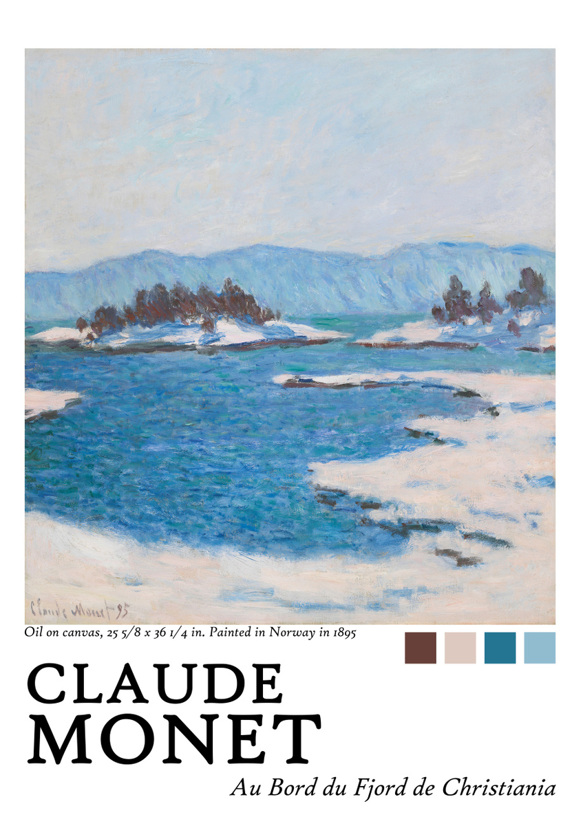 Quadro Au Bord Du Fiord By Monet