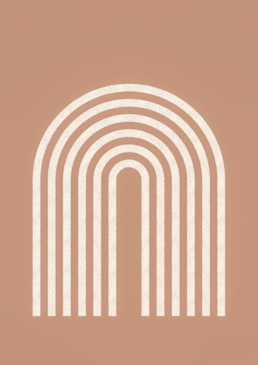 Quadro Beige Rainbow