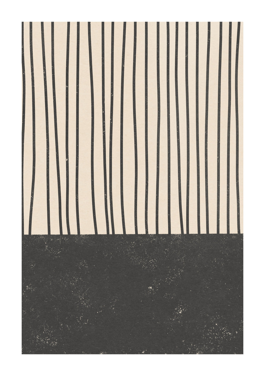 Quadro Black and Beige Minimalist Lines