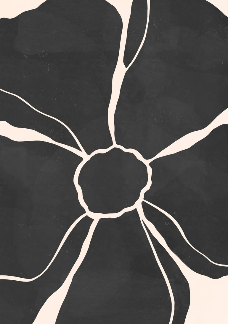 Quadro Black Flower