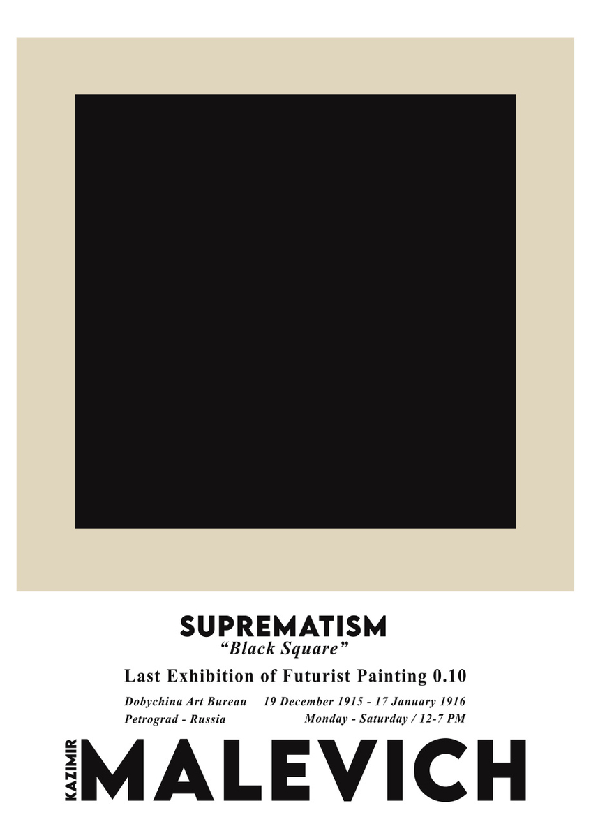 Quadro Black Square By Malevich