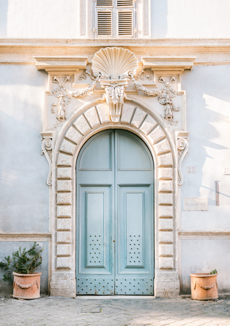 Quadro Blue Tones of Rome Italy Travel Photography