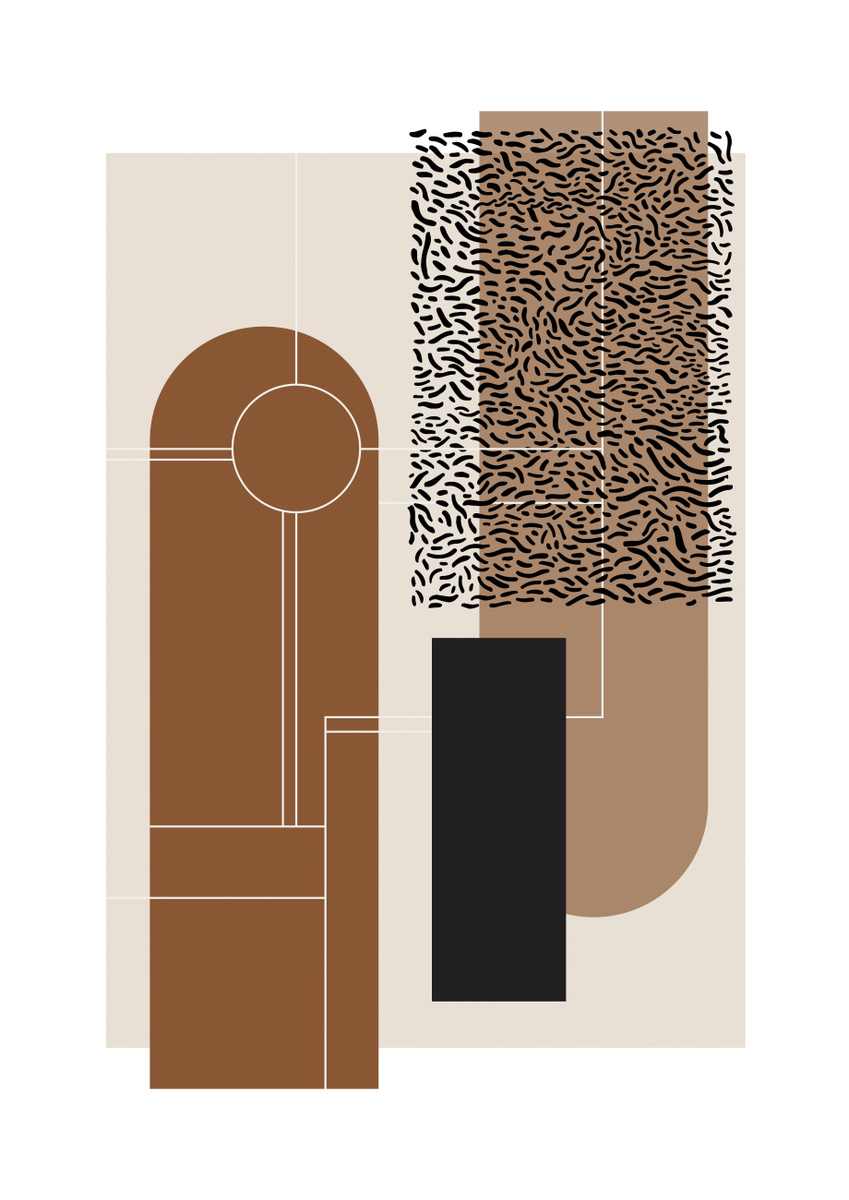 Quadro Brown & Beige