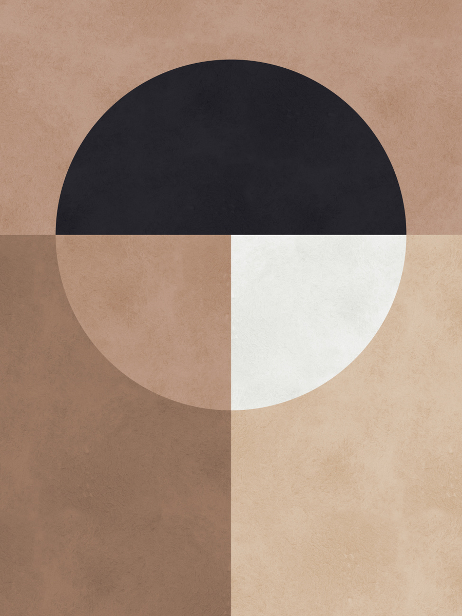 Quadro Brown Geometry 7