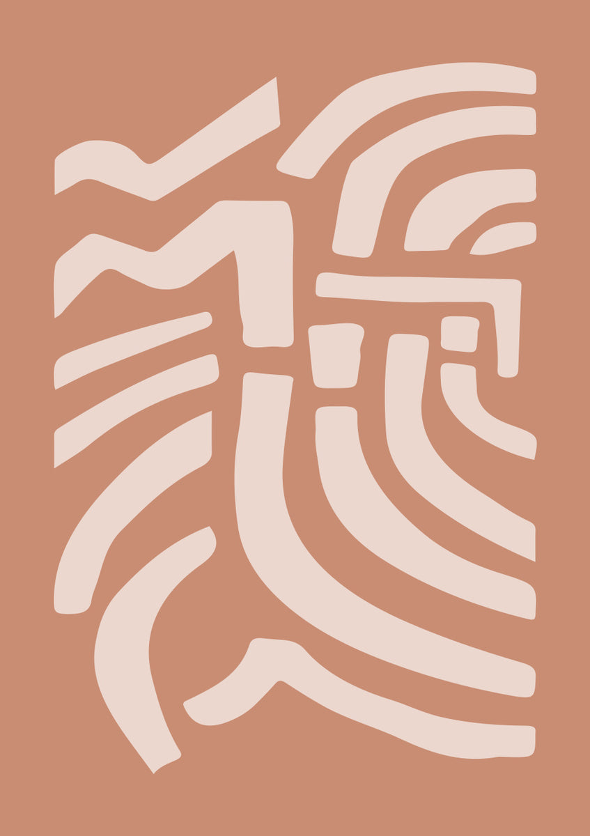Quadro Burnt Orange Abstract