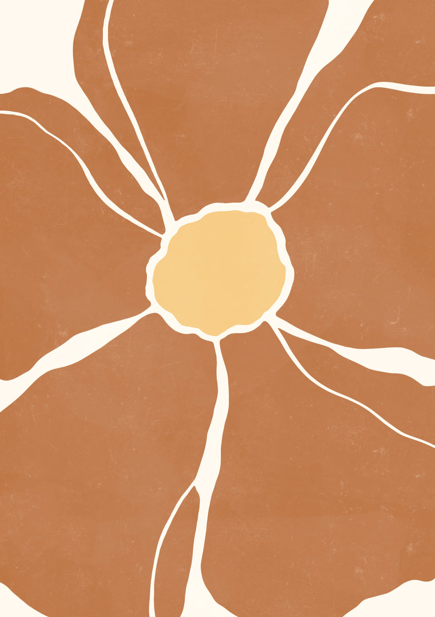 Quadro Burnt Orange Flower