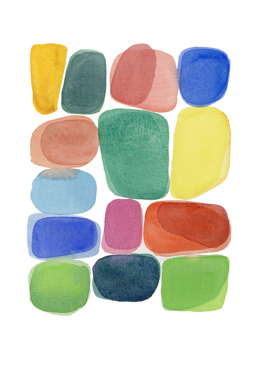 Quadro Color Blocks 3 by Louise van Terheijden