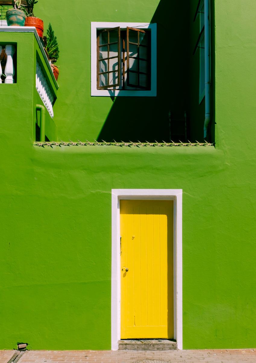 Quadro Cores Bo Kaap Verde E Amarelo