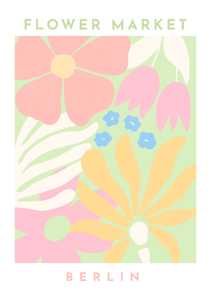 Quadro Flower Market Berling