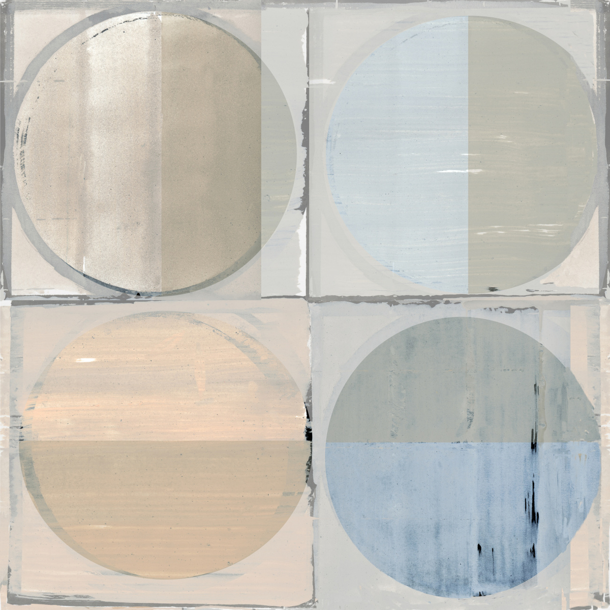 Quadro Four Circles and Squares 1