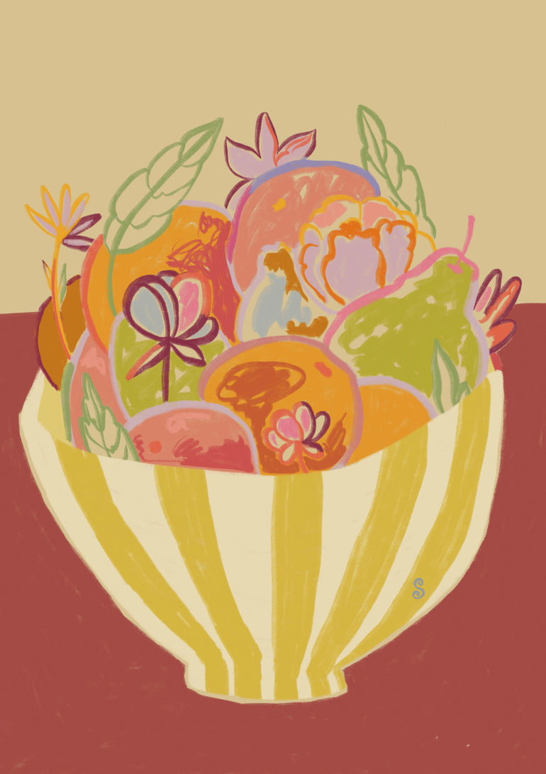 Quadro Fruit and Flower Bowl