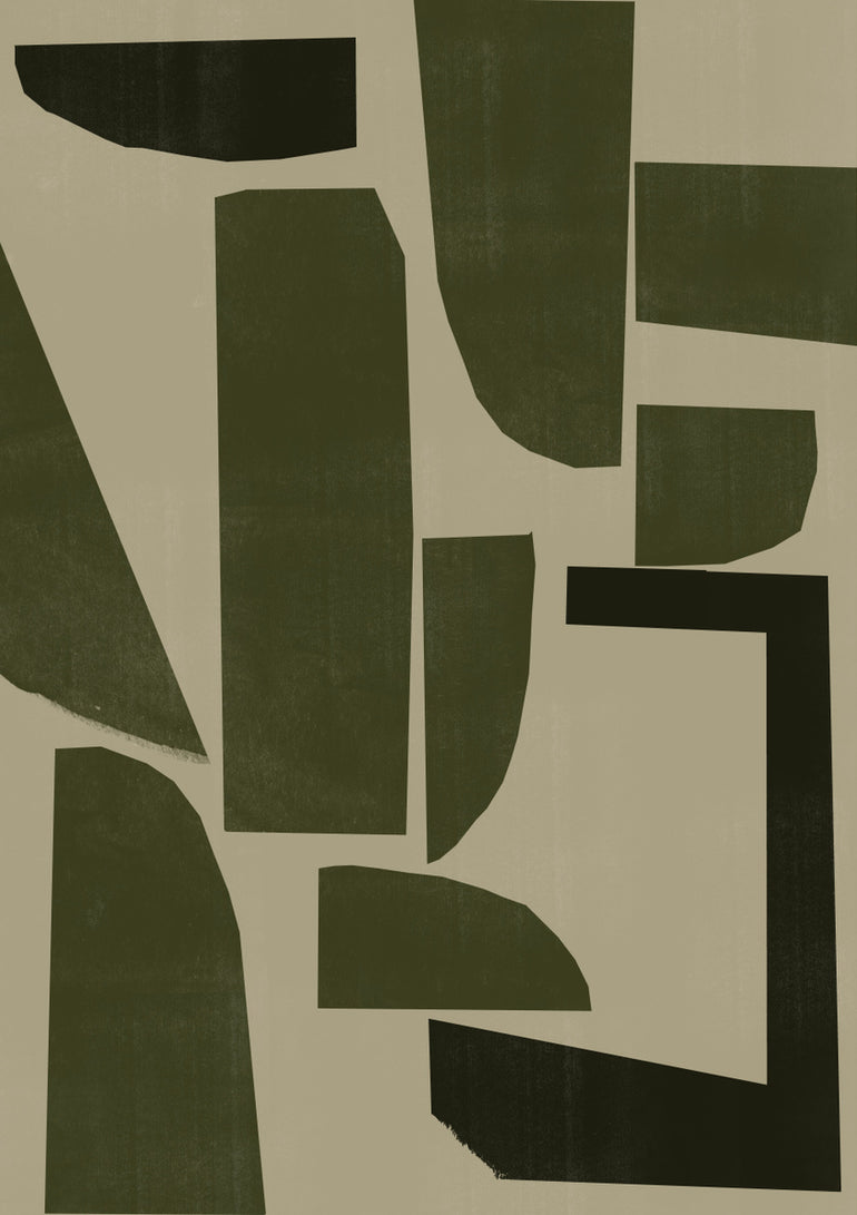 Quadro Green Composition 3