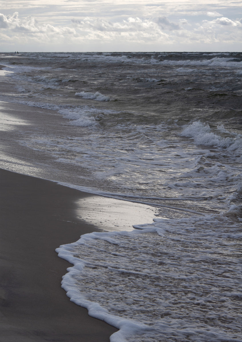 Quadro Greige Golden Evening Beach Walk