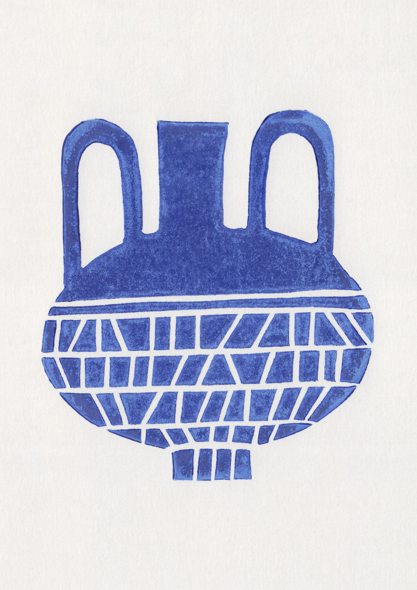 Quadro Linocut Vase #6